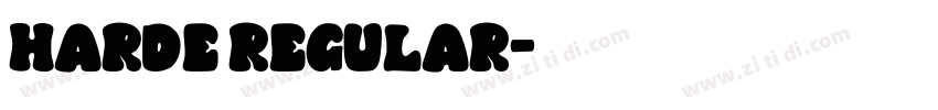 Harde Regular字体转换